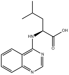 L-Leucine, N-4-quinazolinyl- Structure