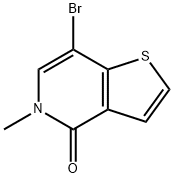 Thieno[3,2-c]pyridin-4(5H)-one, 7-bromo-5-methyl- Structure