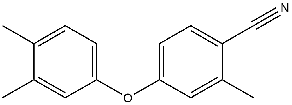 4-(3,4-Dimethylphenoxy)-2-methylbenzonitrile Structure