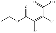 2-Butenedioic acid, 2,3-dibromo-, monoethyl ester, (Z)- (9CI) 구조식 이미지