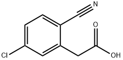 Benzeneacetic acid, 5-chloro-2-cyano- 구조식 이미지