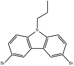 9H-Carbazole, 3,6-dibromo-9-propyl- Structure