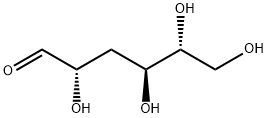 D-arabino-Hexose, 3-deoxy- Structure