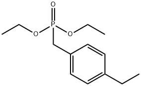 Phosphonic acid, P-[(4-ethylphenyl)methyl]-, diethyl ester Structure