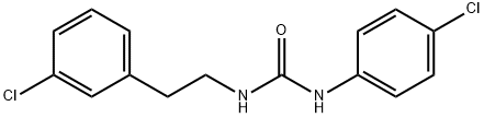 Urea, N-(4-chlorophenyl)-N'-[2-(3-chlorophenyl)ethyl]- 구조식 이미지