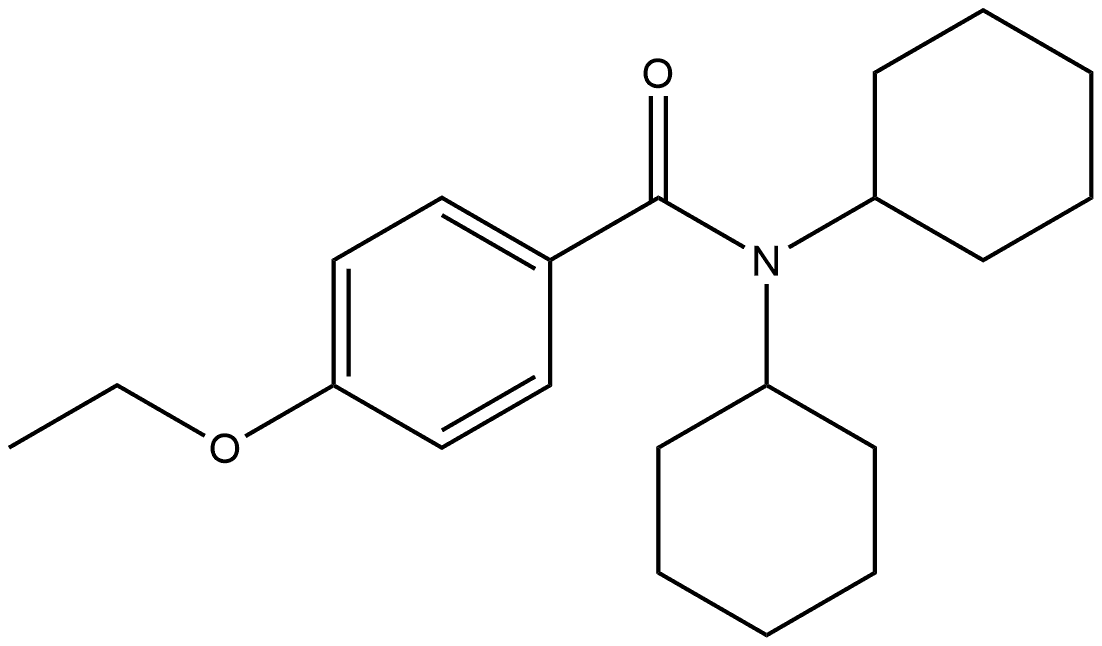 N,N-Dicyclohexyl-4-ethoxybenzamide Structure