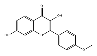 4H-1-Benzopyran-4-one, 3,7-dihydroxy-2-(4-methoxyphenyl)- Structure