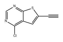 Thieno[2,3-d]pyrimidine, 4-chloro-6-ethynyl- Structure