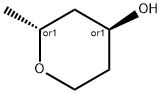 2H-Pyran-4-ol, tetrahydro-2-methyl-, (2R,4S)-rel- Structure