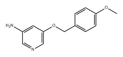 3-Pyridinamine, 5-[(4-methoxyphenyl)methoxy]- Structure