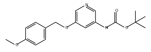 Carbamic acid, [5-[(4-methoxyphenyl)methoxy]-3-pyridinyl]-, 1,1-dimethylethyl ester (9CI) 구조식 이미지