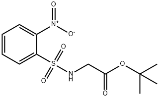 Glycine, N-[(2-nitrophenyl)sulfonyl]-, 1,1-dimethylethyl ester 구조식 이미지