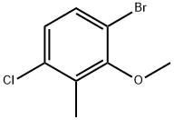 1-Bromo-4-chloro-2-methoxy-3-methylbenzene 구조식 이미지