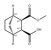 Bicyclo[2.2.1]heptane-2,3-dicarboxylic acid, 2-methyl ester, (1R,2R,3S,4S)-rel- Structure