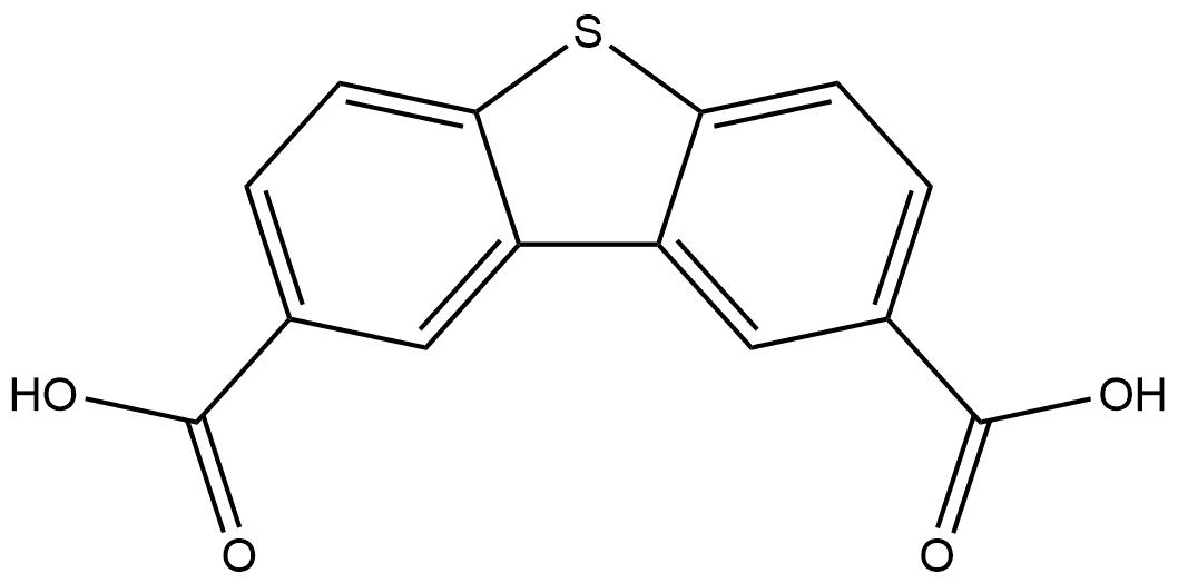 2,8-Dibenzothiophenedicarboxylic acid Structure