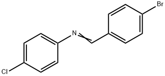 Benzenamine, N-[(4-bromophenyl)methylene]-4-chloro- Structure