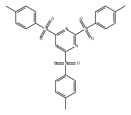 1,3,5-Triazine, 2,4,6-tris[(4-methylphenyl)sulfonyl]- Structure