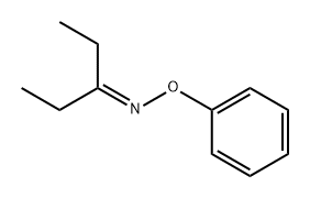 3-Pentanone, O-phenyloxime Structure
