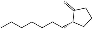 Cyclopentanone, 2-heptyl-, (2S)- Structure