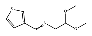 Ethanamine, 2,2-dimethoxy-N-(3-thienylmethylene)- Structure