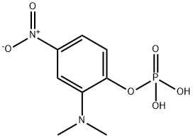 Phenol, 2-(dimethylamino)-4-nitro-, dihydrogen phosphate (ester) (9CI) Structure