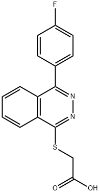 2-{[4-(4-Fluorophenyl)phthalazin-1-yl]sulfanyl}acetic acid Structure