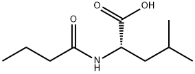 L-Leucine, N-(1-oxobutyl)- Structure