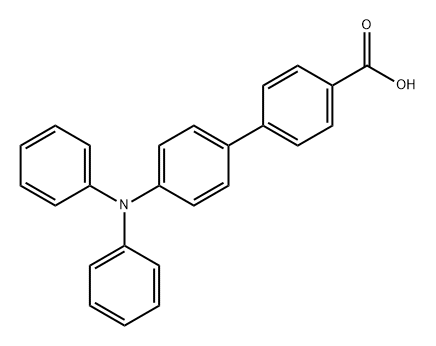 [1,1'-Biphenyl]-4-carboxylic acid, 4'-(diphenylamino)- Structure