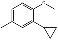 2-Cyclopropyl-4-methylanisole Structure