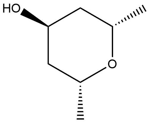 2H-Pyran-4-ol, tetrahydro-2,6-dimethyl-, (2α,4β,6α)- Structure