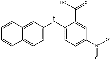 2-(Naphthalen-2-ylamino)-5-nitrobenzoic acid Structure