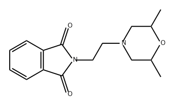 1H-Isoindole-1,3(2H)-dione, 2-[2-(2,6-dimethyl-4-morpholinyl)ethyl]- 구조식 이미지