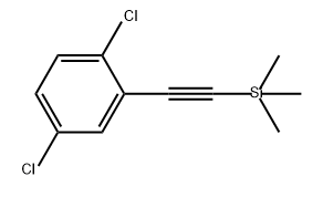 Benzene, 1,4-dichloro-2-[2-(trimethylsilyl)ethynyl]- 구조식 이미지
