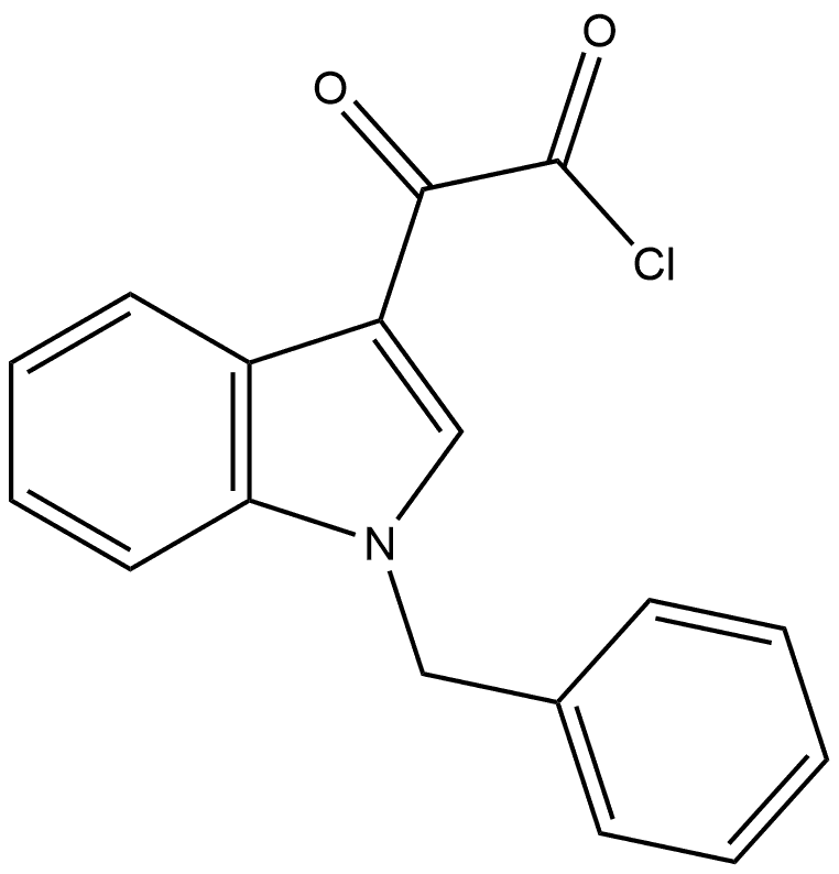 1H-Indole-3-acetyl chloride, α-oxo-1-(phenylmethyl)- Structure