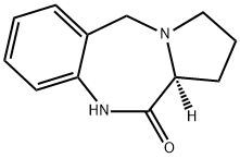11H-Pyrrolo[2,1-c][1,4]benzodiazepin-11-one, 1,2,3,5,10,11a-hexahydro-, (11aS)- Structure