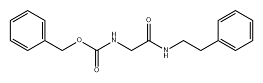 Carbamic acid, N-[2-oxo-2-[(2-phenylethyl)amino]ethyl]-, phenylmethyl ester 구조식 이미지