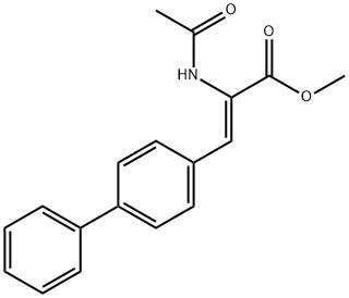 METHYL(2Z)-2-(ACETYLAMINO)-3-(BIPHENYL-4-YL)-2-PROPENOATE Structure