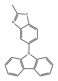 9H-Carbazole, 9-(2-methyl-5-benzothiazolyl)- 구조식 이미지