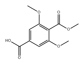 3,5-Dimethoxy-4-(methoxycarbonyl)benzoic acid Structure