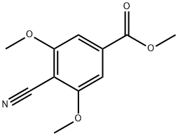 Benzoic acid, 4-cyano-3,5-dimethoxy-, methyl ester Structure