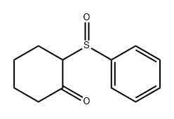 Cyclohexanone, 2-(phenylsulfinyl)- Structure