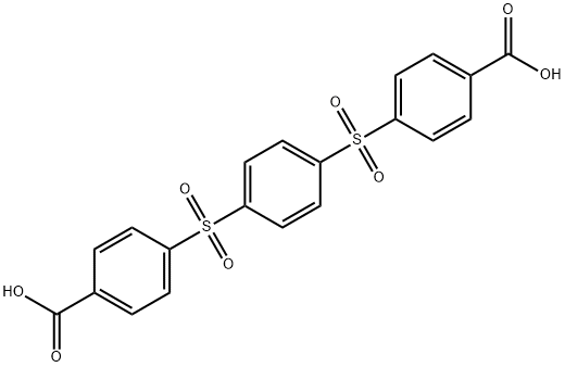 Benzoic acid, 4,4'-[1,4-phenylenebis(sulfonyl)]bis- (9CI) Structure