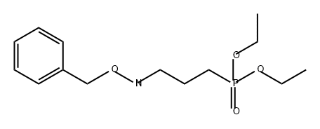 Phosphonic acid, P-[3-[(phenylmethoxy)amino]propyl]-, diethyl ester Structure