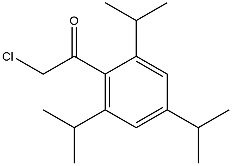 2-Chloro-1-[2,4,6-tris(1-methylethyl)phenyl]ethanone Structure