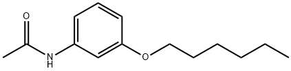 Acetamide, N-[3-(hexyloxy)phenyl]- Structure