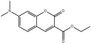 2H-1-Benzopyran-3-carboxylic acid, 7-(dimethylamino)-2-oxo-, ethyl ester Structure