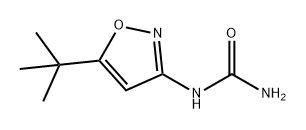 Urea, N-[5-(1,1-dimethylethyl)-3-isoxazolyl]- 구조식 이미지