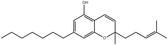 2H-1-Benzopyran-5-ol, 7-heptyl-2-methyl-2-(4-methyl-3-penten-1-yl)- 구조식 이미지