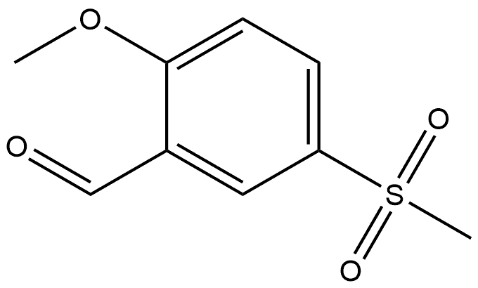 2-Methoxy-5-(methylsulfonyl)benzaldehyde Structure