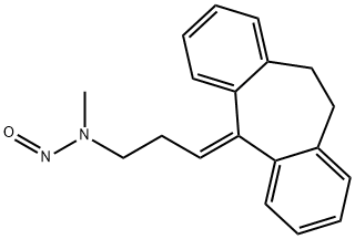 1-Propanamine, 3-(10,11-dihydro-5H-dibenzo[a,d]cyclohepten-5-ylidene)-N-methyl-N-nitroso- Structure